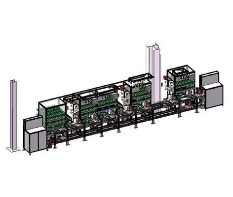 Medium multiway valve assembly line